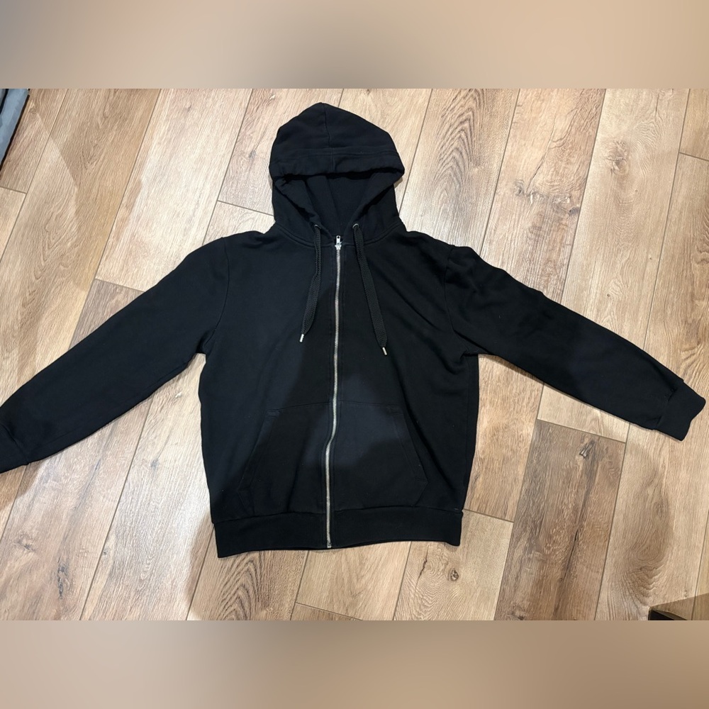H&M Men's Black Zip-Up Sweater